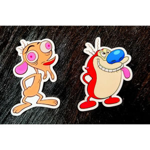 Ren and Stimpy 90s Nickelodeon Pin Set